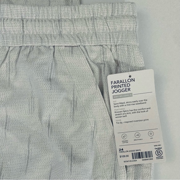 ATHLETA Organic Cotton Farallon Printed Jogger 24 - Picture 9 of 13